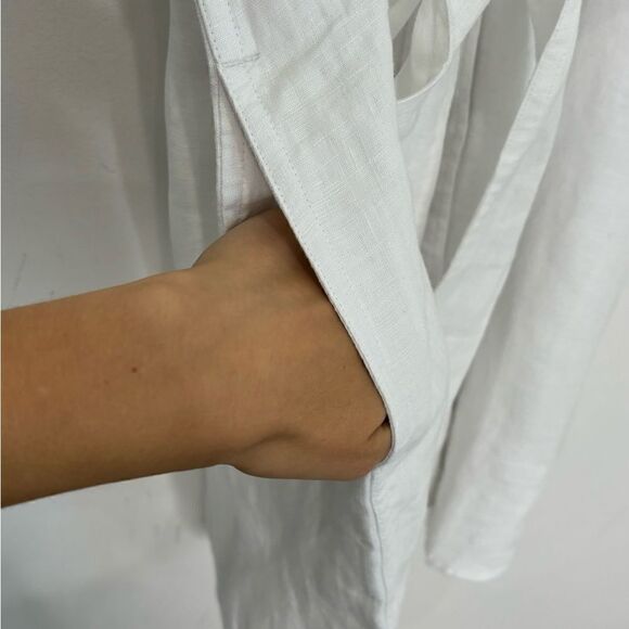 NWT J. Crew Petite capitaine shirtdress in linen - Picture 9 of 12